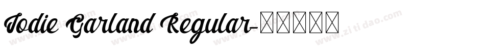 Jodie Garland Regular字体转换